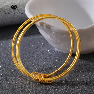 三个圈黄金手镯