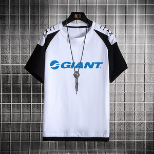 捷安特giant自行车t恤山地骑行衣服男女夏速降宽松纯棉休闲短袖mh