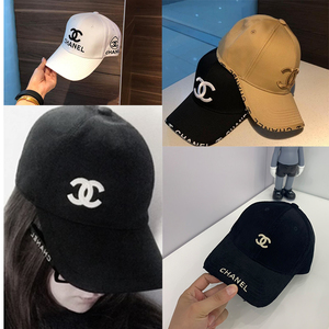 chanel/香奈儿 21新款糖果色鸭舌帽宽檐男女双c刺绣棒球遮阳帽子