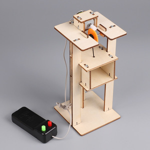 儿童科学实验小学生diy手工制作材料科技发明 电梯升降机模型玩具