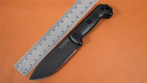 ka-bar卡巴bk2/bk62户外高硬度自驾游装备1095露营多功能小直刀