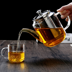 玻璃耐热茶壶办公家用防爆过滤泡茶耐高温水壶电陶炉加热茶水分离