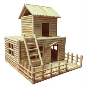 一次性筷子手工制作材料创意礼物幼儿园手工小房子模型专用材料包