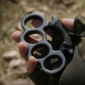 指虎防身防身武器虎指黄铜指虎碳纤维指虎拳扣虎指四指手撑子手扣