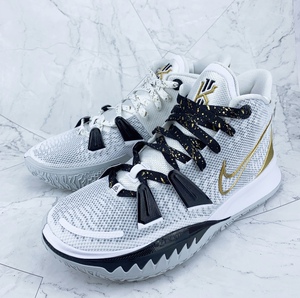 适配欧文7鞋带nikekyrie7 ep白黑金篮球鞋专用白金泼墨鸳鸯色鞋绳