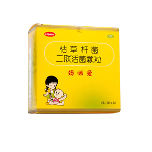 妈咪爱益生菌枯草杆菌二联活菌颗粒30袋调理肠胃婴幼儿腹泻消化药