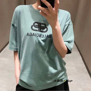 香港直邮balenciaga巴黎世家t恤锁扣字母别针logo男女款短袖正品