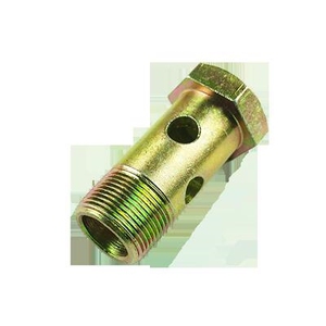 正品m33×2空心螺丝机械过油螺栓液压油管铰接接头双排孔四孔粗牙