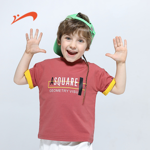 贵人鸟儿童短袖t恤男童夏装新款童装中大童宽松棉质小孩韩版半袖