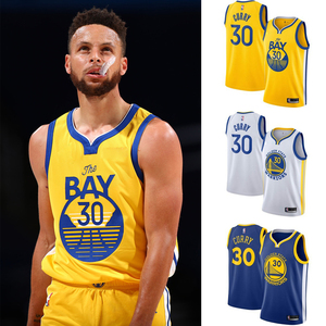 正品金州勇士队30号库里球衣城市版2021新赛季宣告限定篮球服背心