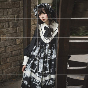 定金预约狼侦探op 哥特风lolita日常连衣裙暗黑风裙子