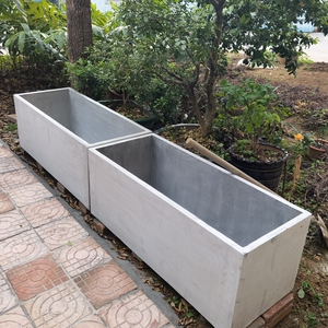 长方形水泥花盆