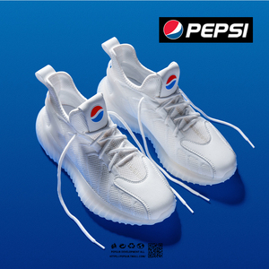 pepsi椰子鞋男2022新款夏季透气休闲白色运动鞋子男薄款男鞋增高