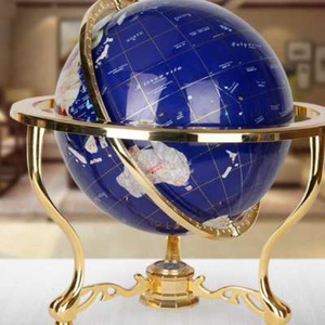 景泰蓝宝石地球仪摆件公司乔迁开业礼品办公桌室工艺品摆设装饰品