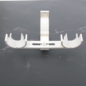 旋转窗帘杆罗马杆支架窄底支撑托架横杆支架底座配件墙装侧装固定