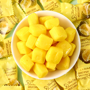 榴莲糖正宗特浓泰国风味软糖果网红奶糖小零食结婚喜糖散装批发