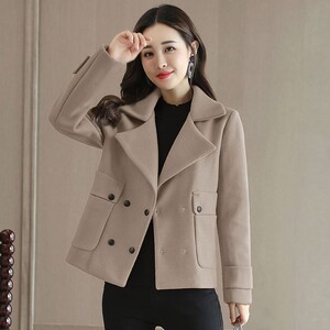 小个子毛呢外套女短款2019年秋装新款妮子呢子大衣短装尼子秋冬潮