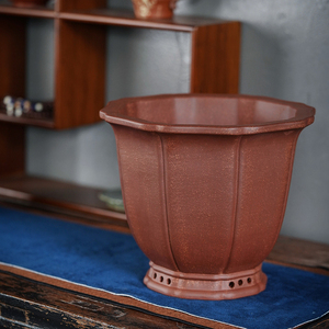 高档精品手工紫砂花盆兰花盆景专用盆应小青私藏老鱼籽砂收藏级