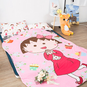 卡通动漫樱桃小丸子儿童空调被d单双人幼儿园夏凉被宿舍薄