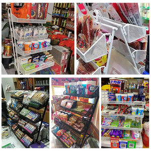 收银台前展示架小货架超市置物架多层展示柜多层小卖部陈列吧台面