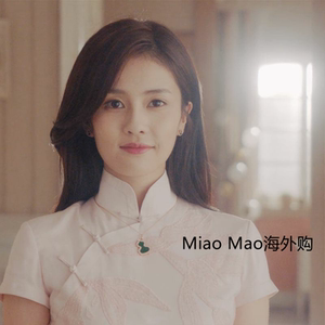 代购override一生一世白鹿时宜同款s925纯银微镶葫芦绿色玛瑙项链