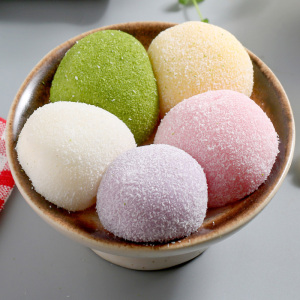 亚洲渔港五彩缤纷洋风椰蓉大福250g10只雪媚娘大福糯米团5种口味