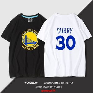nba篮球库里短袖球衣勇士队t恤训练服男篮球周边curry球服30号夏