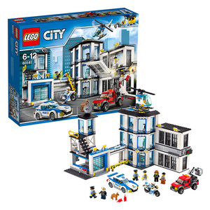 lego乐高60141城市系列新版警察总局 警察局 公安局 警车积木玩具