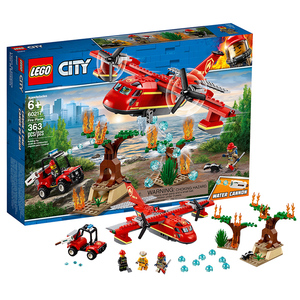 lego乐高60217city城市森林消防救援飞机 消防越野车 积木玩具