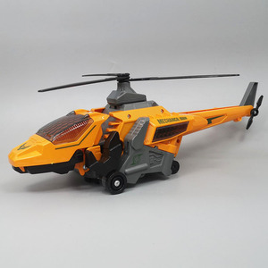 变形直升机恐龙玩具儿童大号电动飞机男孩宝宝益智声光音乐万向