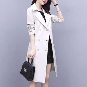 哥弟风衣外套女中长款2021新款春秋季时尚女装高端薄款气质流行外