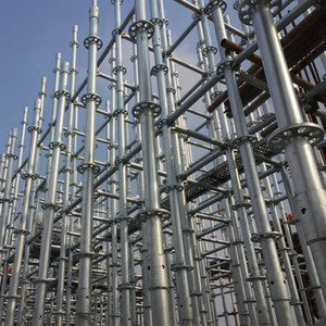 杆调节基座地铁钢支撑架建筑桥梁横杆60盘扣式快速脚手架立杆斜.