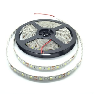 5050贴片电阻正白单色LED灯带滴胶不防水60灯每米软灯条中性高亮