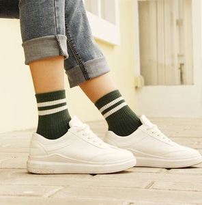 均白简约配筒袜码秋冬袜运动鞋版小加厚天韩袜子早秋潮流女中中