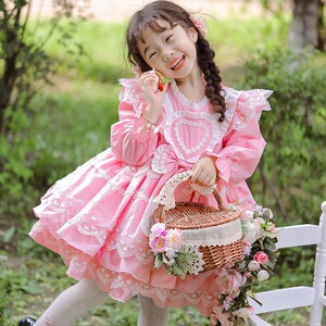 宝宝洛丽塔连衣裙春秋款女童长袖公主裙儿童蓬蓬裙小女孩萝莉塔