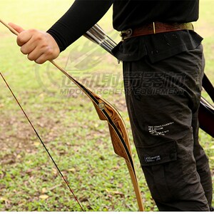 巴尔巫师美猎弓一体弓美式长弓a进口熊爪片手工制作弓箭熊爪密林