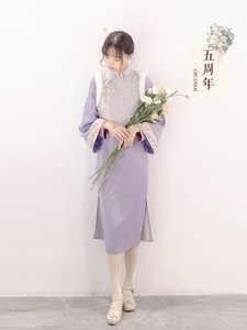 00在城市的星空下淘宝盘子女人坊写真主题慵春女清朝性感格格旗服