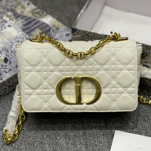 迪奥女王女包菱格牛皮小方包腋下包单肩线条包手提包纯色路易古驰