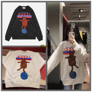 00太平鸟男装旗舰店天猫【商场同款】太平鸟男装 2021冬小熊刺绣