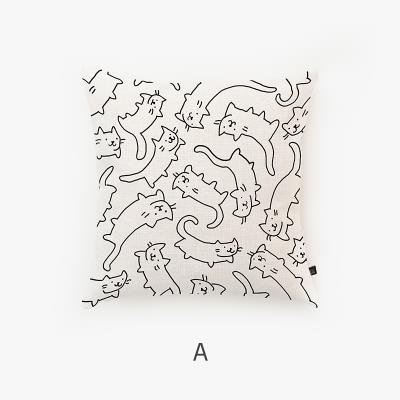 00紫竹林馨1淘宝狗狗印花图案抱枕靠垫套汽车