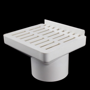 pvc阳台墙角同层排水侧地漏50 75 110排水管塑料方形地漏侧排地漏