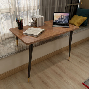 飘窗桌子高低脚书桌长短腿窗台延伸桌改造写字台上的小桌子轻奢