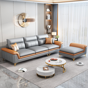 雅晨谦家具意式极简科技布沙发现代简约小户型客厅三人位布艺沙发