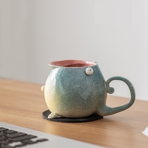 造型独特的杯子2021新款时尚个性水杯女网红搞怪精致漂亮的马克杯