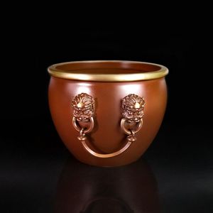 博之源精品黄铜故宫门海摆件吉祥缸太平缸商务会议文创礼品定制
