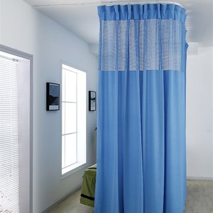 纯色美容院隔断布帘浅深湖蓝色房间挂钩式医用窗帘tb1489235195565