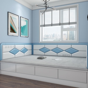 炕围子墙自粘墙壁软包防撞垫床围墙贴护墙榻榻米卧室儿童房床头