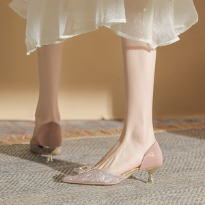 意大利 Rané Vanvilla⭐跟4cm高跟鞋女晚风温柔单鞋伴娘新娘婚鞋