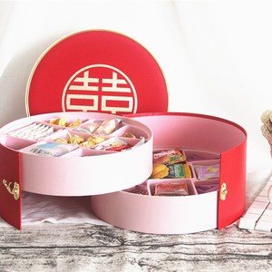 结婚红色喜饼大礼盒