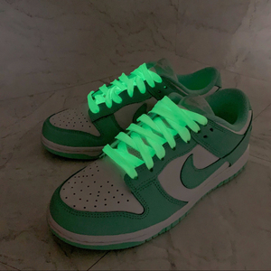 适配nike dunk low "green glow"蒂芙尼绿女款dunksb荧光绿鞋带